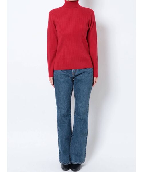 Ungrid(アングリッド)の「ウォッシャブルタートルニット(ニット/セーター・レディース・ピンク/ライトグリーン/イエロー/レッド/ブラック/ヘザーグレー・FREE)」の12枚目の写真