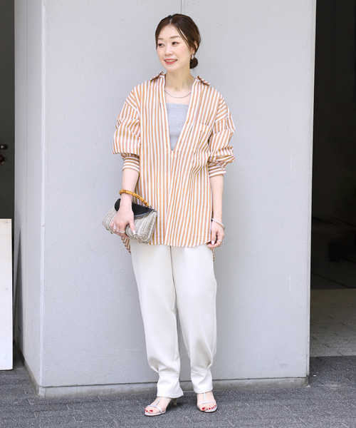 美品 ヴェルメイユパーカーイエナ 麻リネン BIGシャツ イエロー黄色ゆったり 美品 ヴェルメイユパーカーイエナ 麻リネン BIGシャツ イエロー