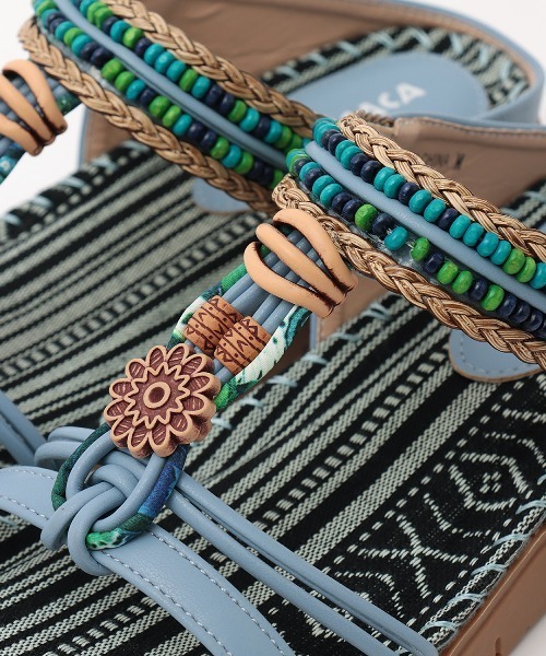 チチカカ（チチカカ）の「エスニックビーズサンダル（サンダル