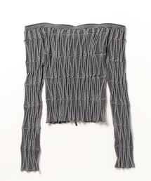 PRANK PROJECT/オフショルジップニット/トップス PRANK PROJECT(プランク プロジェクト)｜オフショルジップニット