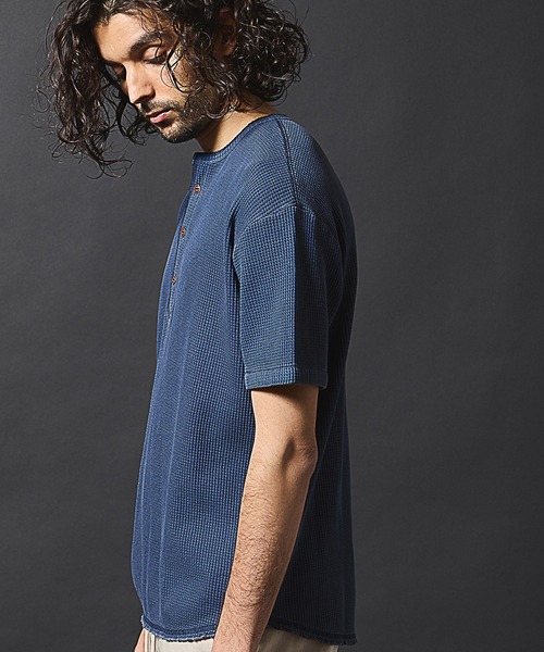 RATTLE TRAP(ラトルトラップ)の「ワッフルピグメントヘンリーネックTシャツ(Tシャツ/カットソー・メンズ・ホワイト/ネイビー/ブラック・LL/L/M)」の22枚目の写真