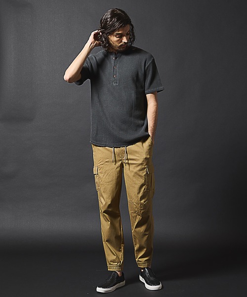 RATTLE TRAP(ラトルトラップ)の「ワッフルピグメントヘンリーネックTシャツ(Tシャツ/カットソー・メンズ・ホワイト/ネイビー/ブラック・LL/L/M)」の15枚目の写真