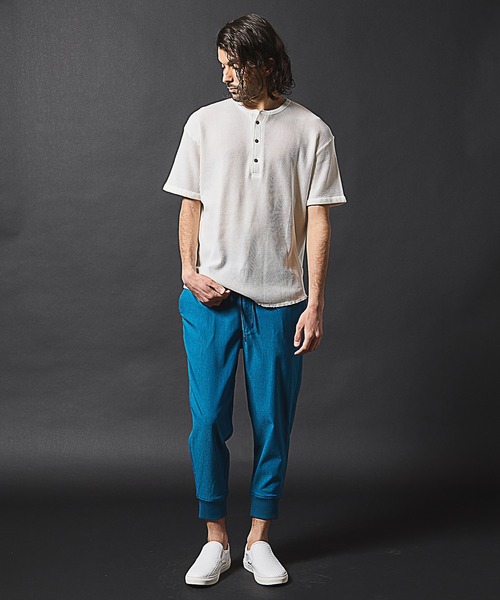 RATTLE TRAP(ラトルトラップ)の「ワッフルピグメントヘンリーネックTシャツ(Tシャツ/カットソー・メンズ・ホワイト/ネイビー/ブラック・LL/L/M)」の16枚目の写真