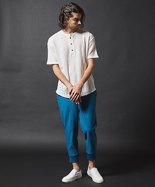 RATTLE TRAP(ラトルトラップ)の「ワッフルピグメントヘンリーネックTシャツ(Tシャツ/カットソー・メンズ・ホワイト/ネイビー/ブラック・LL/L/M)」の19枚目の写真