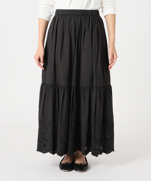 スピックアンドスパン　エンブロイダリースカート38 追加》エンブロイダリーレーススカート | スピック＆スパン(Spick and