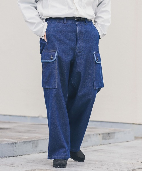 ARMY TWILL（アーミーツイル）の「ARMY TWILL　12OZ Denim Cargo Pants（デニムパンツ・メンズ・ライトブルー/ネイビー・MEDIUM/LARGE）」の19枚目の写真