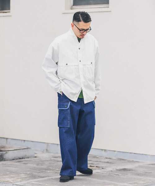 ARMY TWILL（アーミーツイル）の「ARMY TWILL　12OZ Denim Cargo Pants（デニムパンツ・メンズ・ライトブルー/ネイビー・MEDIUM/LARGE）」の11枚目の写真