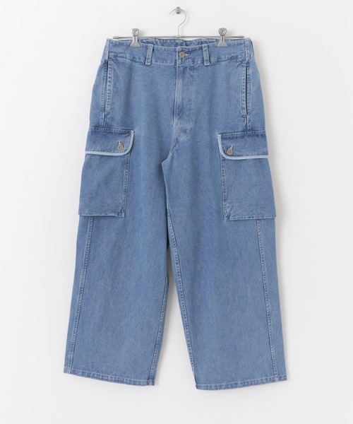 ARMY TWILL（アーミーツイル）の「ARMY TWILL　12OZ Denim Cargo Pants（デニムパンツ・メンズ・ライトブルー/ネイビー・MEDIUM/LARGE）」の9枚目の写真