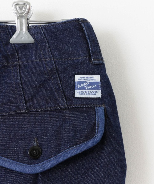 ARMY TWILL（アーミーツイル）の「ARMY TWILL　12OZ Denim Cargo Pants（デニムパンツ・メンズ・ライトブルー/ネイビー・MEDIUM/LARGE）」の10枚目の写真