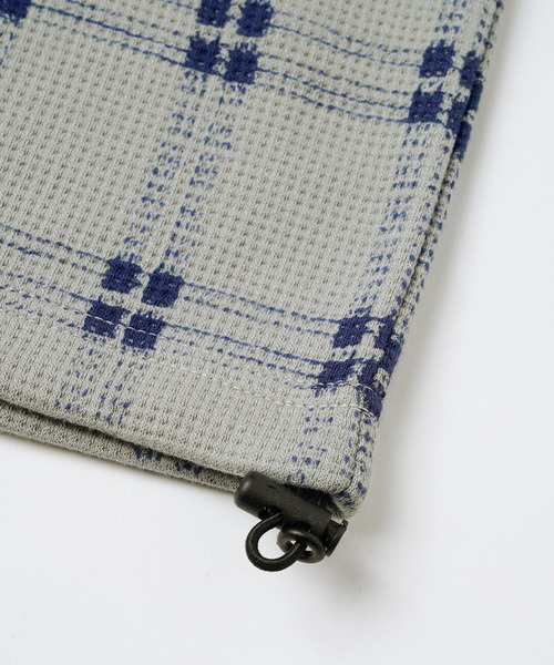 X-girl(エックスガール)の「PLAID WAFFLE TUNIC TOP(シャツ/ブラウス・レディース・グレー/ホワイト/ベージュ・S/M)」の11枚目の写真