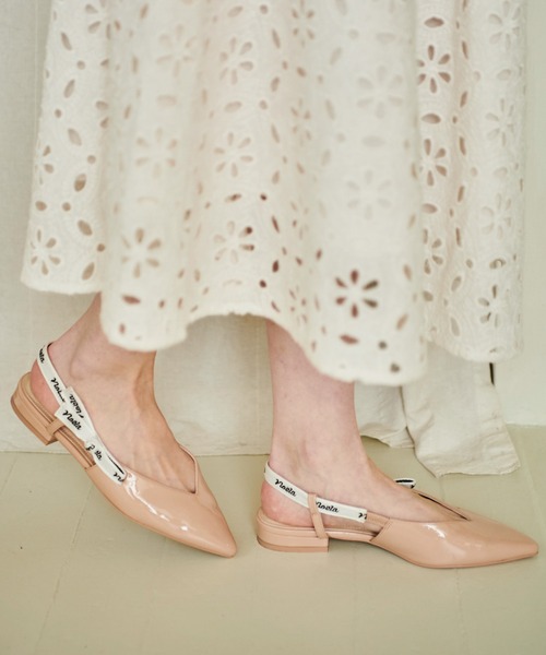 NOELA（ノエラ）の「ロゴリボンパンプス（パンプス・レディース・ブラック/ベージュ/オフホワイト・S/M/L）」の12枚目の写真