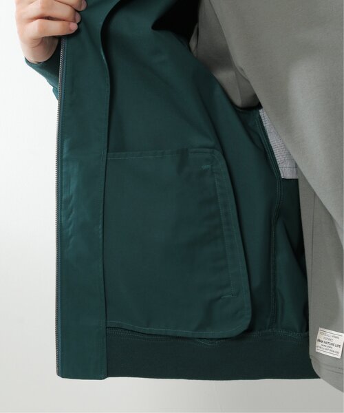 ikka（イッカ）の「TCハリントンジャケット（ブルゾン・メンズ・グリーン系その他/ブラック・S/L/M/XL）」の4枚目の写真
