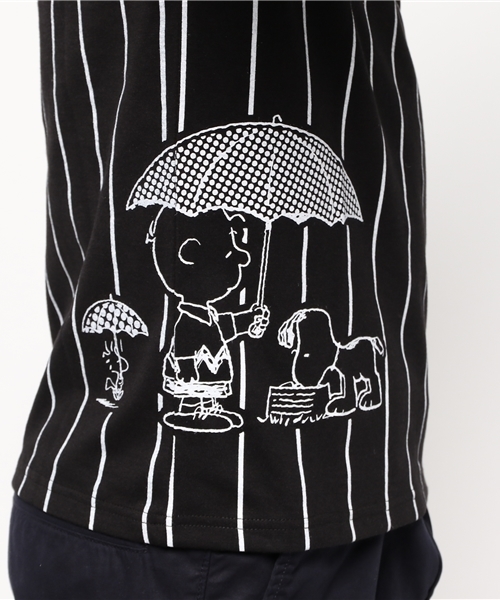PEANUTS（ピーナッツ）の「【PEANUTS×CIAOPANIC TYPY】ピーナッツコラボレイン（Tシャツ/カットソー・メンズ・ブラック/ホワイト・LARGE/SMALL/MEDIUM）」の4枚目の写真