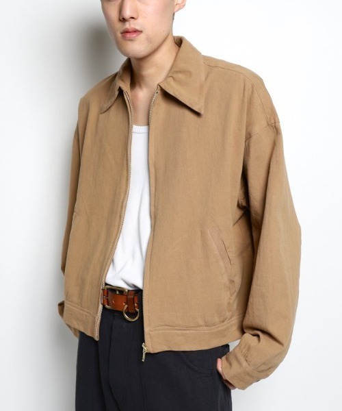 Badhiya ZIP BLOUSON - twill 乱痴気 LANTIKI（乱痴気（メンズ