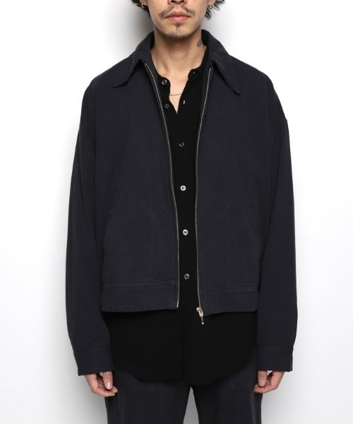 Badhiya ZIP BLOUSON - twill 乱痴気 LANTIKI Badhiya（バディ―ヤ）の「ZIP BLOUSON - twill（ブルゾン）」 - WEAR