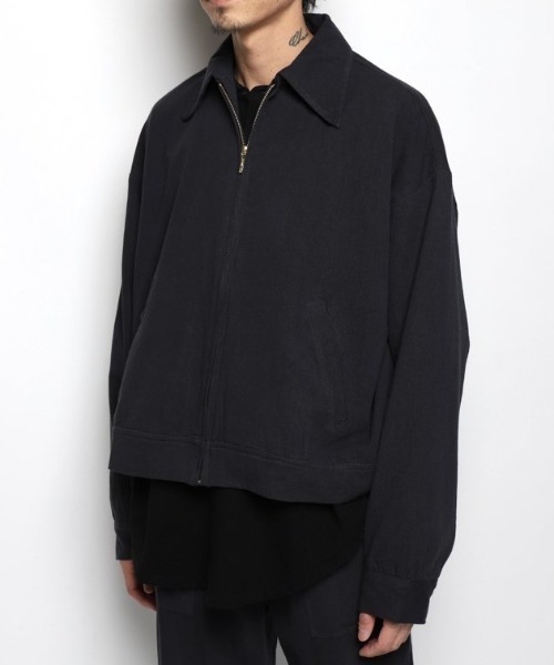 Badhiya ZIP BLOUSON - twill 乱痴気 LANTIKI Badhiya（バディ―ヤ）の「ZIP BLOUSON - twill（ブルゾン）」 - WEAR