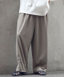 amundsen 2 tuck wide pants/梨地織り 2タック ワイドパンツ セットアップ対応可