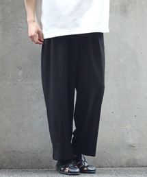 amundsen 2 tuck wide pants/梨地織り 2タック ワイドパンツ セットアップ対応可