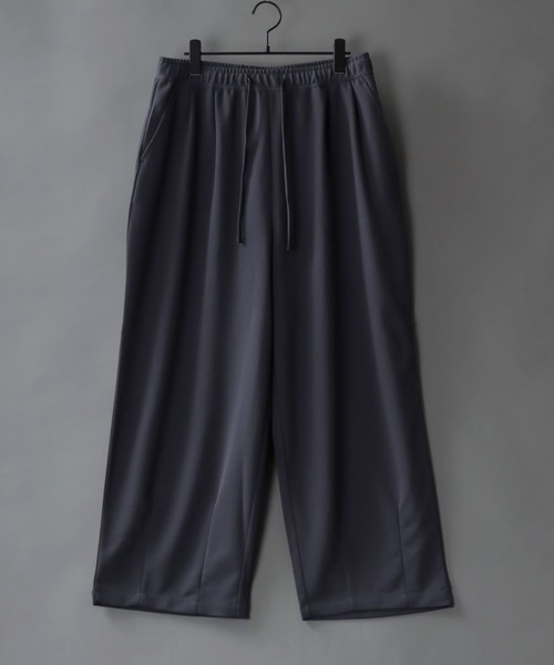 SITRY(シトリー)の「amundsen 2 tuck wide pants/梨地織り 2タック ワイドパンツ セットアップ対応可(スラックス・メンズ・グレー/ベージュ/ブラック/チャコールグレー/グリーン・L/M/LL)」の7枚目の写真