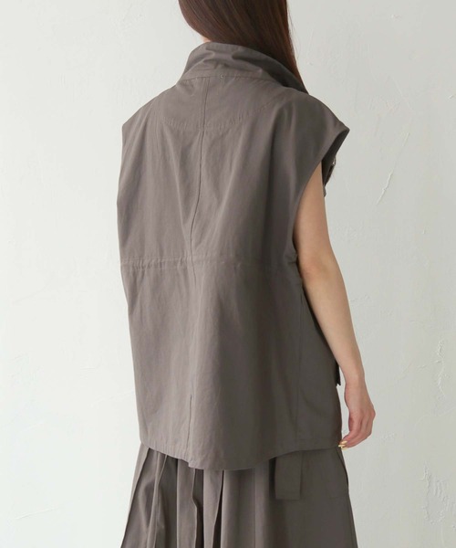 Lant Kalte（ラントカルテ）の「【Lant Kalte】コットンバイオベスト（ベスト・レディース・チャコール/カーキ・M）」の12枚目の写真