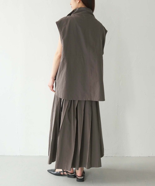 Lant Kalte（ラントカルテ）の「【Lant Kalte】コットンバイオベスト（ベスト・レディース・チャコール/カーキ・M）」の15枚目の写真