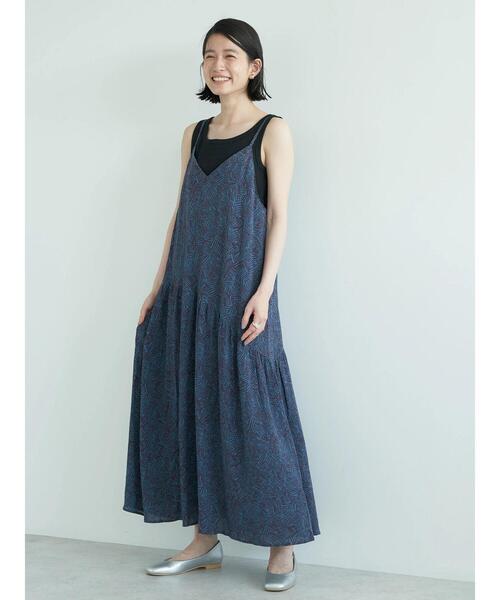 AMERICAN HOLIC（アメリカンホリック）の「ティアードギャザーキャミワンピース（ワンピース・レディース・ネイビー/ブルー・FREE）」の14枚目の写真