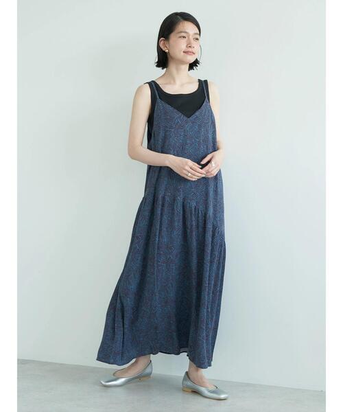 AMERICAN HOLIC（アメリカンホリック）の「ティアードギャザーキャミワンピース（ワンピース・レディース・ネイビー/ブルー・FREE）」の3枚目の写真