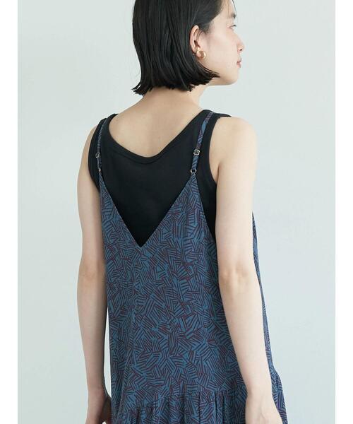 AMERICAN HOLIC（アメリカンホリック）の「ティアードギャザーキャミワンピース（ワンピース・レディース・ネイビー/ブルー・FREE）」の5枚目の写真