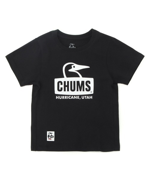 CHUMS(チャムス)の「【CHUMS】Kid's Booby Face T-Shirt(Tシャツ/カットソー・キッズ・サックスブルー/ブルーグリーン/ホワイト×ネイビー/マルチ/ブルー系その他/ブラック×ホワイト/ホワイト系その他/オレンジ/グリーン・LARGE/MEDIUM/X-LARGE)」の1枚目の写真