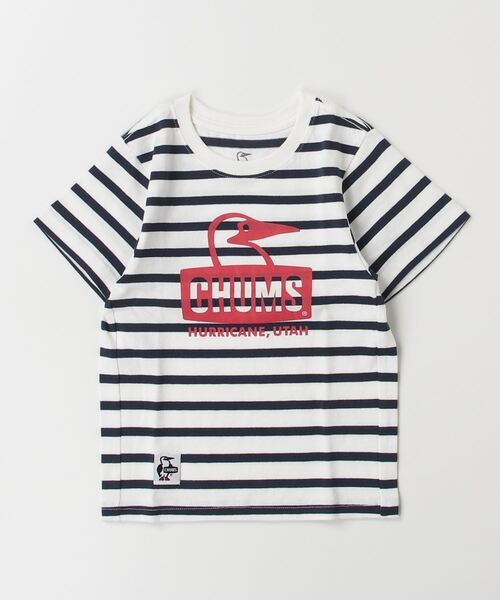 CHUMS(チャムス)の「【CHUMS】Kid's Booby Face T-Shirt(Tシャツ/カットソー・キッズ・サックスブルー/ブルーグリーン/ホワイト×ネイビー/マルチ/ブルー系その他/ブラック×ホワイト/ホワイト系その他/オレンジ/グリーン・LARGE/MEDIUM/X-LARGE)」の11枚目の写真