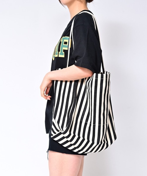 Alite cloth（アリーテクロス）の「キャンバス地ビッグサイズトートバッグ（トートバッグ・レディース・その他1/ブラウン/ホワイト/ブラック/グリーン・F）」の19枚目の写真