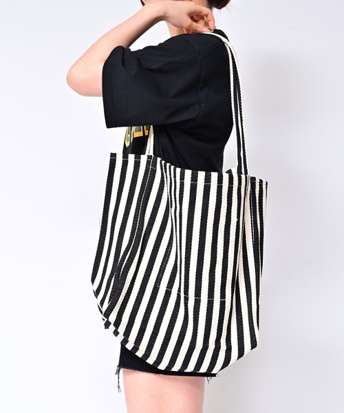 Alite cloth（アリーテクロス）の「キャンバス地ビッグサイズトートバッグ（トートバッグ・レディース・その他1/ブラウン/ホワイト/ブラック/グリーン・F）」の20枚目の写真