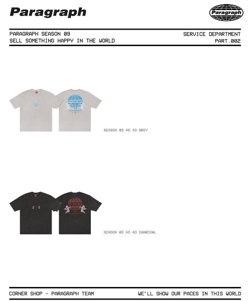 Paragraph(パラグラフ)の「A'GEM/9 × .kom『paragraph/パラグラフ』エンゼルロゴ Tシャツ 半袖 カットソー(Tシャツ/カットソー・メンズ・チャコールグレー/グレー・FREE)」の10枚目の写真