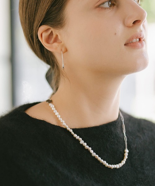 Ops.（オプス）の「パールネックレス バロックパール シルバー925 ネックレス 【Afrizo-Miktos-NK アフリジオ・ミクトス】（ネックレス・レディース・シルバー/イエローゴールド・ONE SIZE）」の9枚目の写真