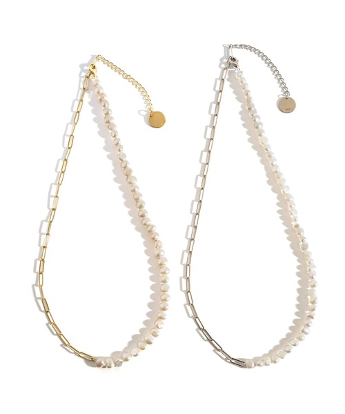 Ops.（オプス）の「パールネックレス バロックパール シルバー925 ネックレス 【Afrizo-Miktos-NK アフリジオ・ミクトス】（ネックレス・レディース・シルバー/イエローゴールド・ONE SIZE）」の10枚目の写真