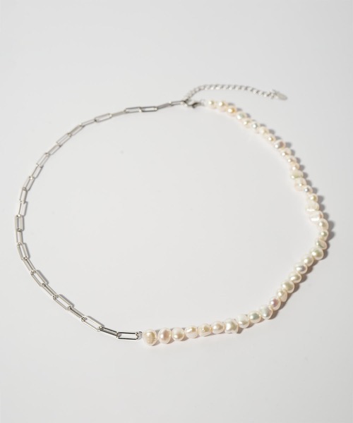 Ops.（オプス）の「パールネックレス バロックパール シルバー925 ネックレス 【Afrizo-Miktos-NK アフリジオ・ミクトス】（ネックレス・レディース・シルバー/イエローゴールド・ONE SIZE）」の20枚目の写真