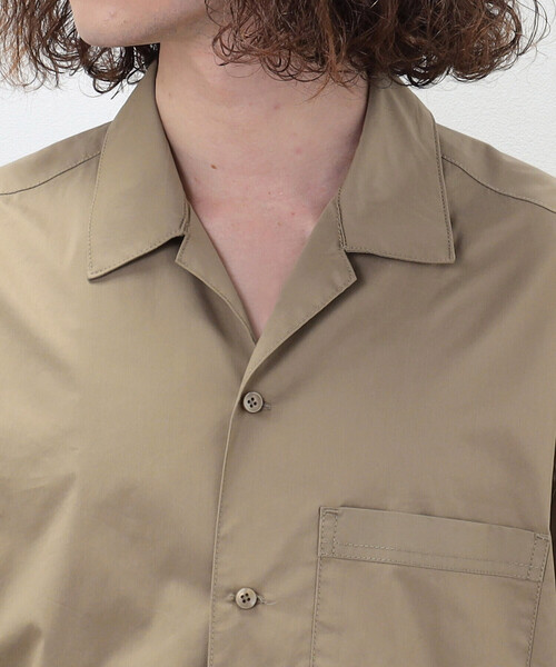 Purple&Yellow（パープルアンドイエロー）の「ベンチレーション オープンカラーシャツ（シャツ/ブラウス・メンズ・ブラック/ベージュ・SMALL/MEDIUM/LARGE）」の14枚目の写真