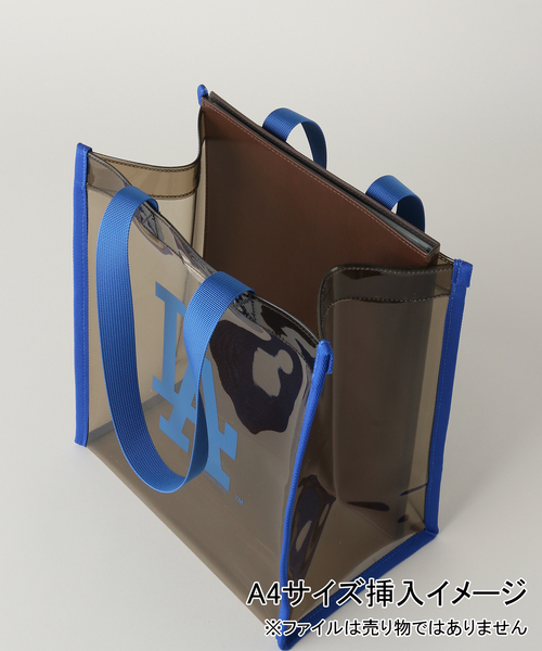 U by SPICK&SPAN（ユーバイスピックアンドスパン）の「【MLB】クリアトート（トートバッグ・レディース・ブルー/ホワイト・FREE）」の9枚目の写真