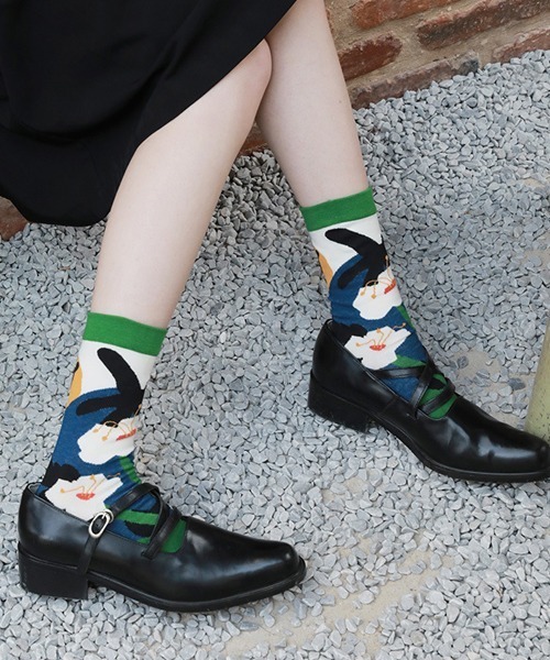 Fun & Daily（ファンアンドデイリー）の「F&D : フラワータビソックス（ソックス/靴下・レディース・その他2/その他1/その他3/その他4・FREE）」の4枚目の写真