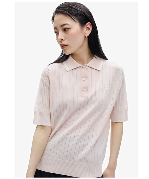 沸騰ブラドン FRED Shirt Knitted Stitch PERRY（フレッドペリー）の「Rib トップス
