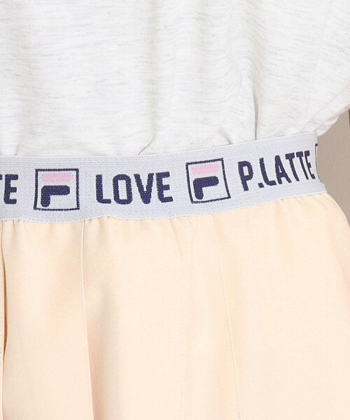 FILA(フィラ)の「【FILAコラボ】FILA×PINKLATTE ロゴジャカードスカート(スカート・キッズ・ネイビー/ダークグリーン/オフホワイト・16/14/15 )」の7枚目の写真