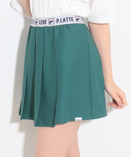 FILA(フィラ)の「【FILAコラボ】FILA×PINKLATTE ロゴジャカードスカート(スカート・キッズ・ネイビー/ダークグリーン/オフホワイト・16/14/15 )」の10枚目の写真