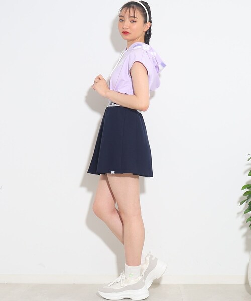 FILA(フィラ)の「【FILAコラボ】FILA×PINKLATTE ロゴジャカードスカート(スカート・キッズ・ネイビー/ダークグリーン/オフホワイト・16/14/15 )」の19枚目の写真