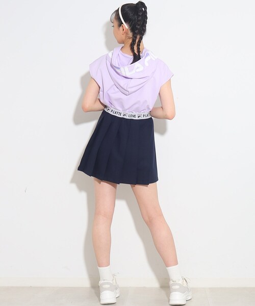 FILA(フィラ)の「【FILAコラボ】FILA×PINKLATTE ロゴジャカードスカート(スカート・キッズ・ネイビー/ダークグリーン/オフホワイト・16/14/15 )」の20枚目の写真