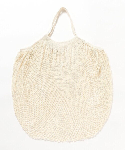 Filt(フィルト)の「FILT / ネット バッグ L(ショルダーバッグ・メンズ・ブラック/ライトグレー/オフホワイト・ONE SIZE)」の4枚目の写真