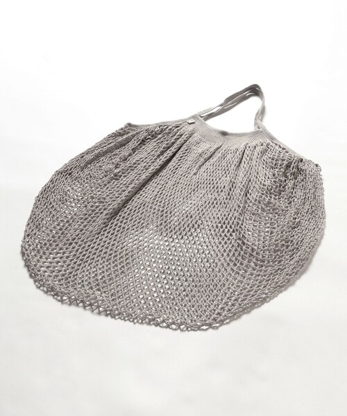 Filt(フィルト)の「FILT / ネット バッグ L(ショルダーバッグ・メンズ・ブラック/ライトグレー/オフホワイト・ONE SIZE)」の7枚目の写真