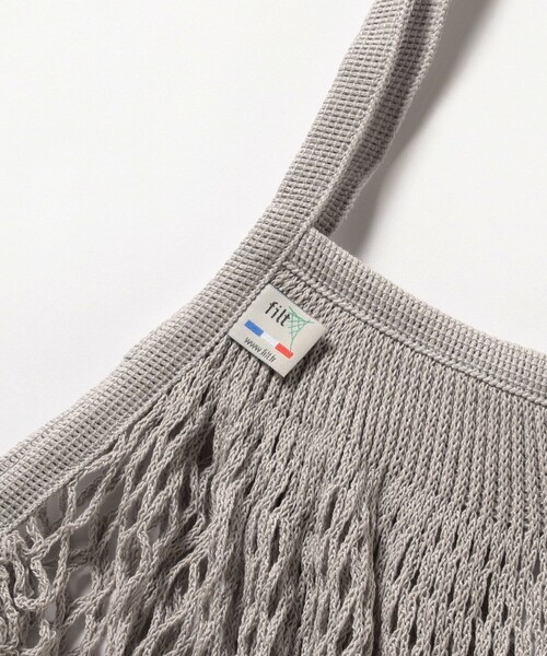 Filt(フィルト)の「FILT / ネット バッグ L(ショルダーバッグ・メンズ・ブラック/ライトグレー/オフホワイト・ONE SIZE)」の8枚目の写真