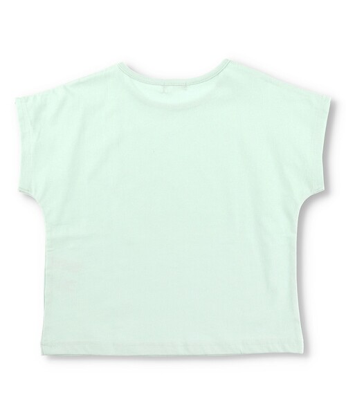 BRANSHES（ブランシェス）の「ドルマン半袖Tシャツ（Tシャツ/カットソー・キッズ・サックスブルー/チャコールグレー/オフホワイト/ライトグリーン・130/140/110/120/100）」の7枚目の写真