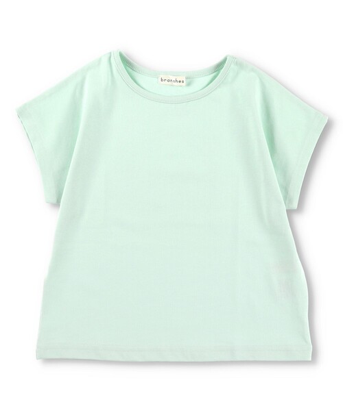 BRANSHES（ブランシェス）の「ドルマン半袖Tシャツ（Tシャツ/カットソー・キッズ・サックスブルー/チャコールグレー/オフホワイト/ライトグリーン・130/140/110/120/100）」の3枚目の写真