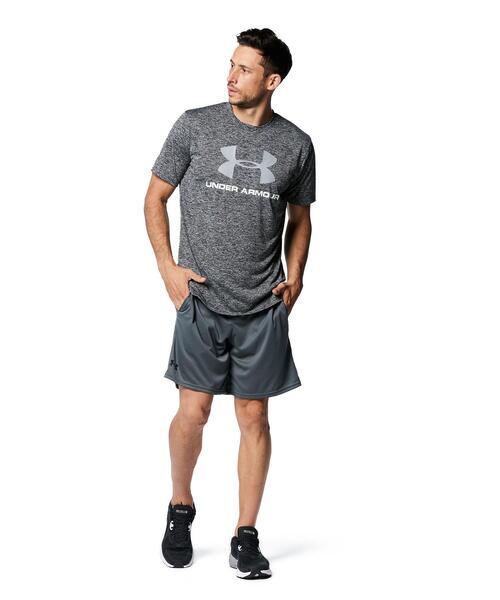 UNDER ARMOUR（アンダーアーマー）の「UAテック ビッグロゴ ショートスリーブTシャツ（トレーニング/メンズ）（Tシャツ/カットソー・メンズ・ブラック系その他・M/S/L/XL/XXL/3XL）」の5枚目の写真
